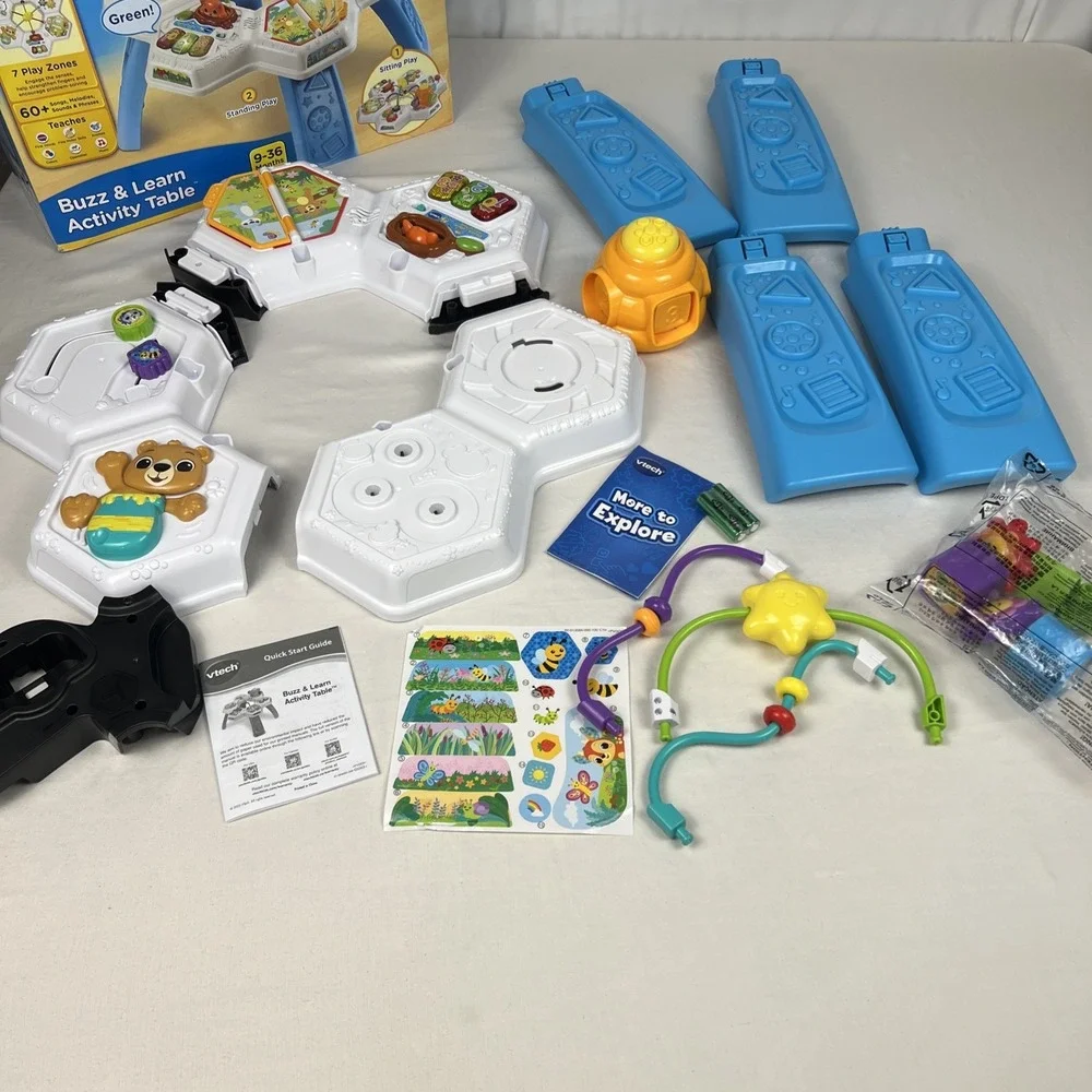 VTech Buzz and Learn Activity Table Seven Interactive Play Zones 93711767